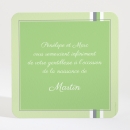 Remerciements naissance Douces rayures