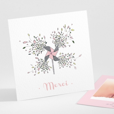 Remerciements naissance Brise de fleurs