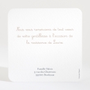Remerciements naissance Ronde de bonheur