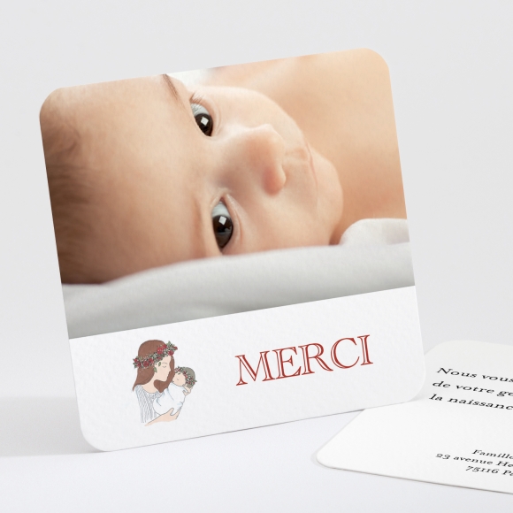 Remerciements naissance Tendre maman