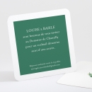 Carton d'invitation mariage Bouquet romantique