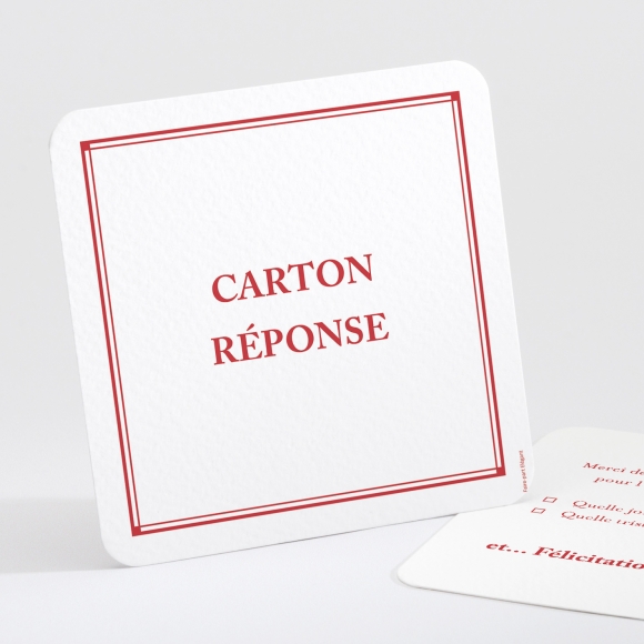 Carton réponse mariage Contemporain