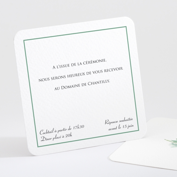 Carton d'invitation mariage Jardin tropical