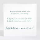 Carton réponse mariage Jolie fleur