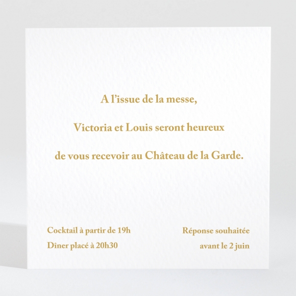 Carton d'invitation mariage Eightees