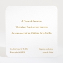 Carton d'invitation mariage Eightees