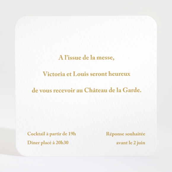 Carton d'invitation mariage Eightees