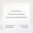 Carton d'invitation mariage Eightees