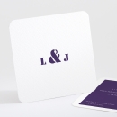 Carton d'invitation mariage Symphonie