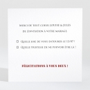 Carton réponse mariage Symphonie