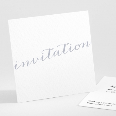 Carton d'invitation mariage Letter