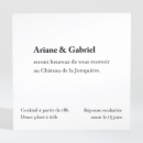 Carton d'invitation mariage Letter