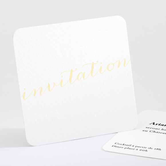 Carton d'invitation mariage Letter