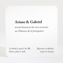 Carton d'invitation mariage Letter