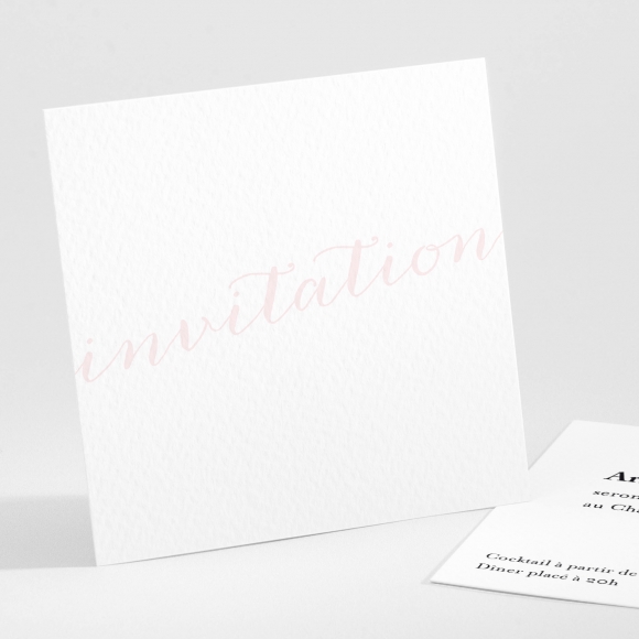 Carton d'invitation mariage Letter