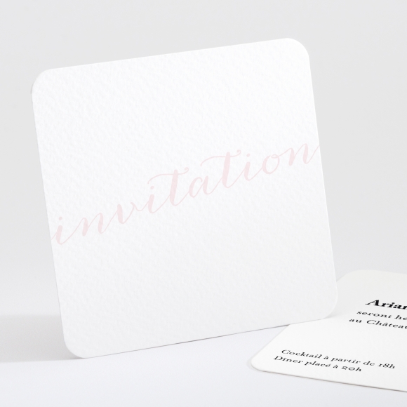 Carton d'invitation mariage Letter