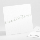 Carton d'invitation mariage Letter