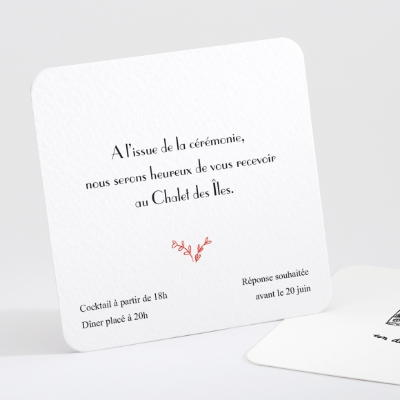 Carton d'invitation mariage Un mariage à Paris