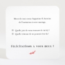 Carton réponse mariage Un mariage à Paris