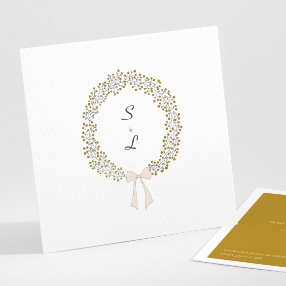 Carton d'invitation mariage Bel amour