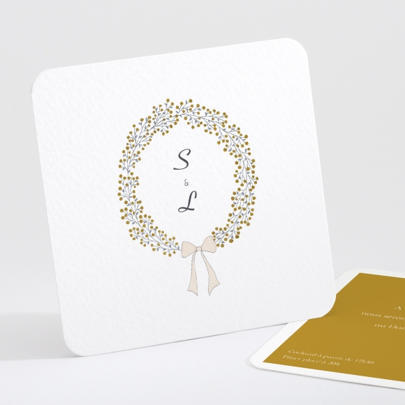 Carton d'invitation mariage Bel amour