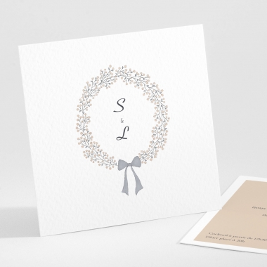 Carton d'invitation mariage Bel amour