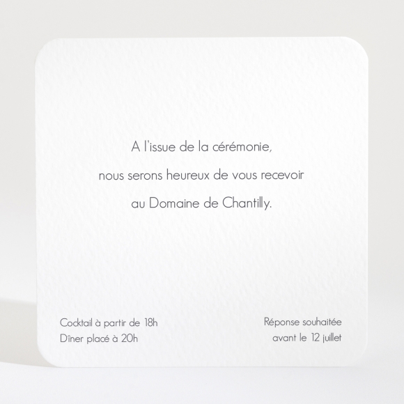 Carton d'invitation mariage Virtuosité