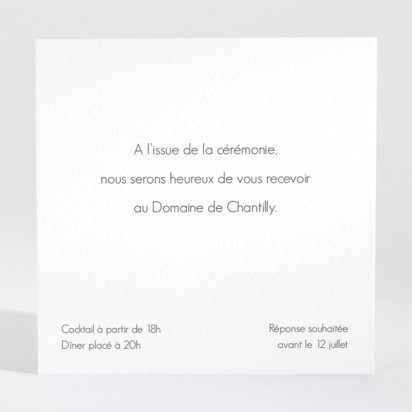 Carton d'invitation mariage Virtuosité