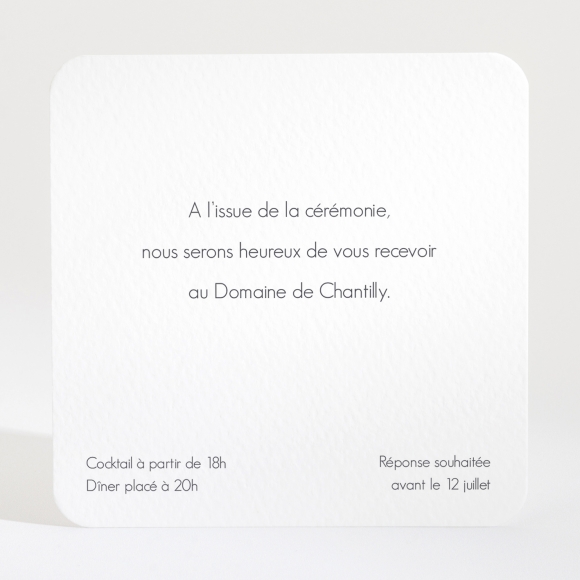 Carton d'invitation mariage Virtuosité