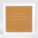 Carton d'invitation mariage Herbier