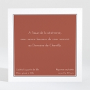 Carton d'invitation mariage Herbier