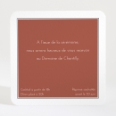 Carton d'invitation mariage Herbier