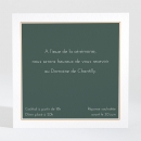 Carton d'invitation mariage Herbier