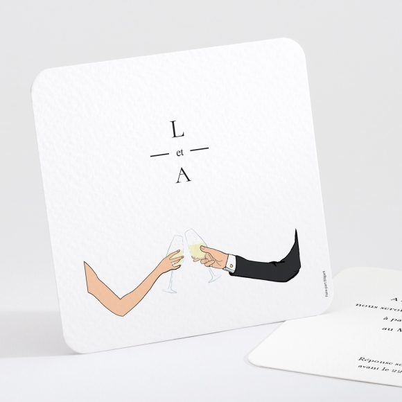 Carton d'invitation mariage Paris