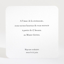 Carton d'invitation mariage Paris