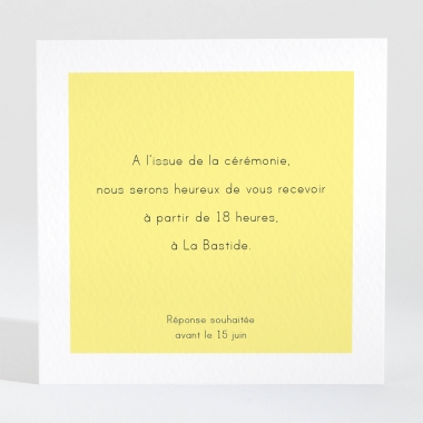 Carton d'invitation mariage Provence