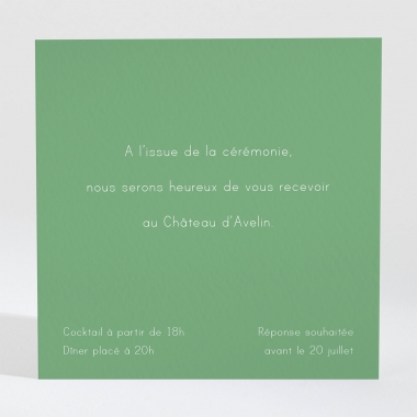 Carton d'invitation mariage Lille