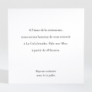 Carton d'invitation mariage Bordeaux