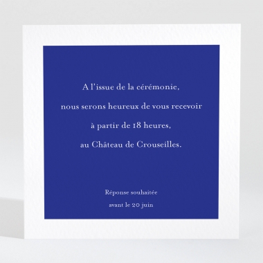 Carton d'invitation mariage Promesse fleurie