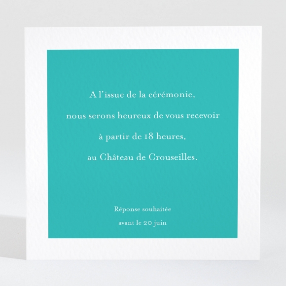 Carton d'invitation mariage Promesse fleurie