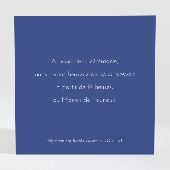 Carton d'invitation mariage Garden party