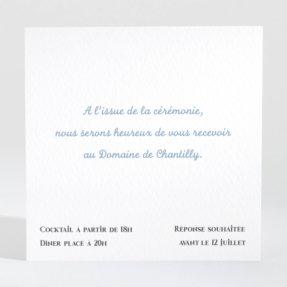 Carton d'invitation mariage Tendre Floraison