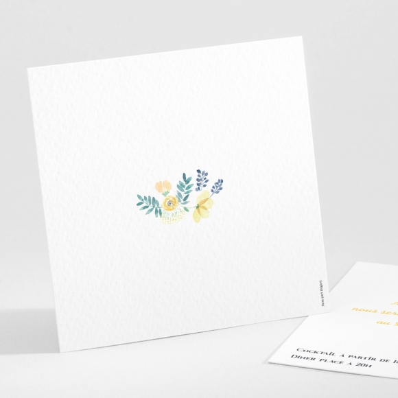 Carton d'invitation mariage Tendre Floraison