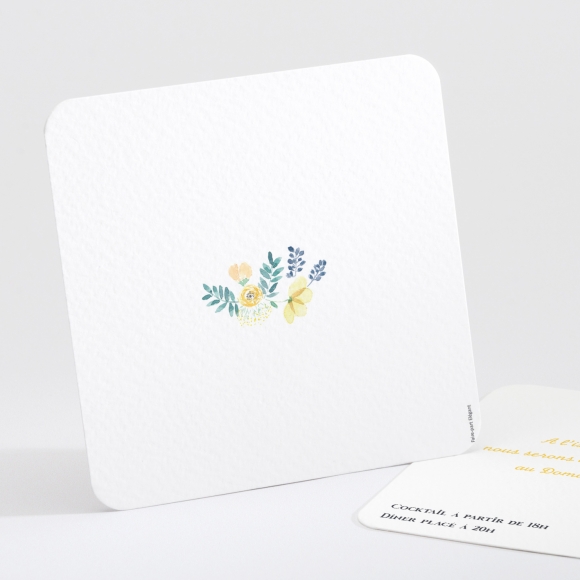 Carton d'invitation mariage Tendre Floraison