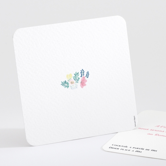 Carton d'invitation mariage Tendre Floraison