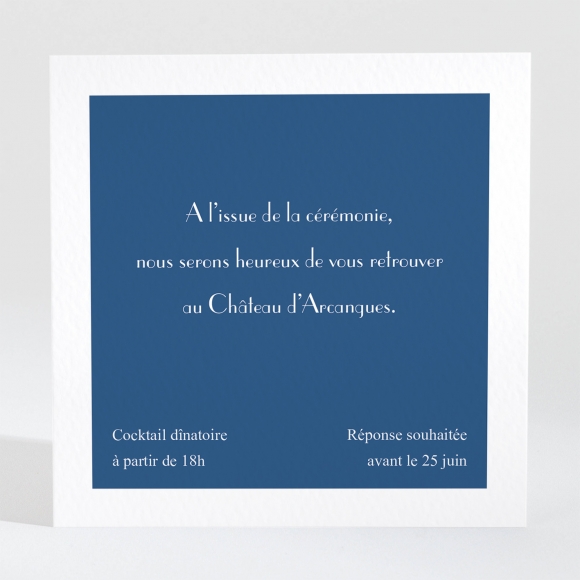 Carton d'invitation mariage Cherry cherry doré