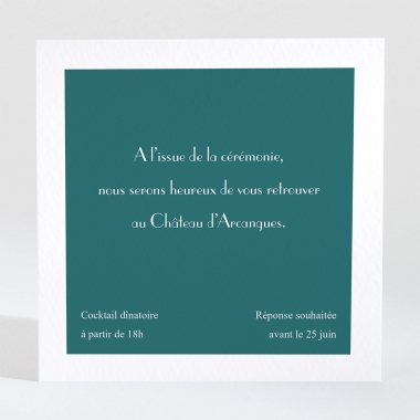 Carton d'invitation mariage Cherry cherry doré