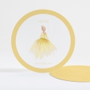 Faire-part de naissance Princesse rond