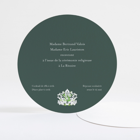 Carton d'invitation mariage Gypsophile