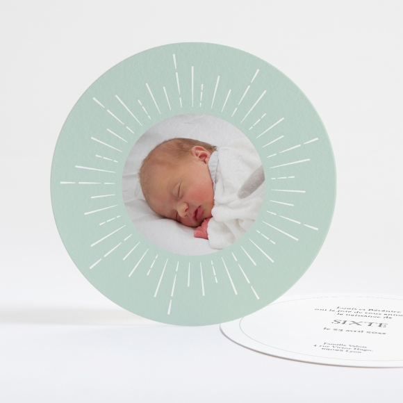 Faire-part de naissance Mon petit soleil rond